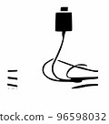 Logo of the company for the production and operation of chargers for smartphones 96598032
