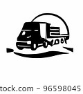 Logo of the transport company for the implementation of cargo transportation 96598045
