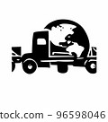 Logo of the transport company for the implementation of cargo transportation 96598046