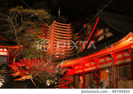 [Nara Prefecture] Autumn leaves light up at Tanzan Shrine (thirteen-storied pagoda and shrine worship place) 96598883