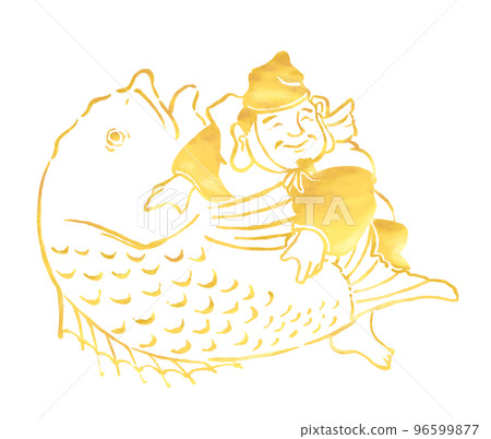 Mr. Ebisu Ebisu Ebisu illustration material 96599877
