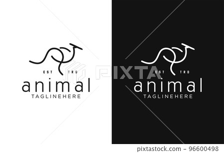 animal, vector, kangaroo 96600498