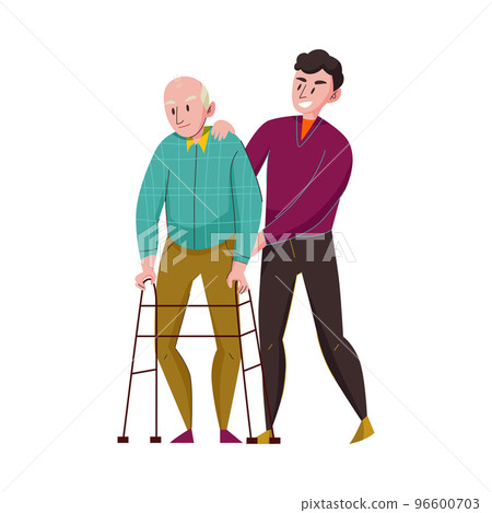 Nursing Old Man Composition Nursing Old Man Composition 96600703