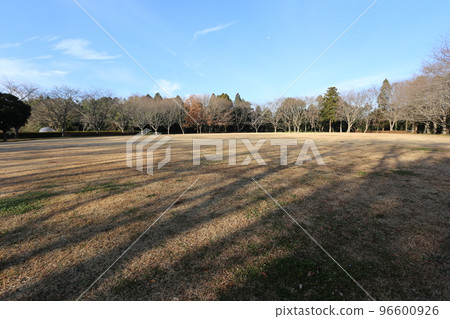 A grassy field that turned brown in winter A grassy field that turned brown in winter 96600926