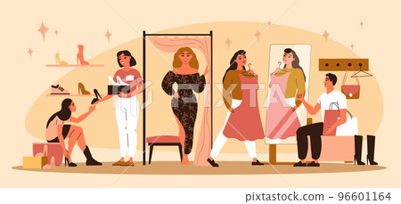 Fitting Room Flat Composition 96601164