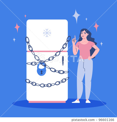 Fridge On Chain Flat Background Fridge On Chain Flat Background 96601166