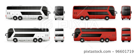 Bus Realistic Mockup Set 96601719