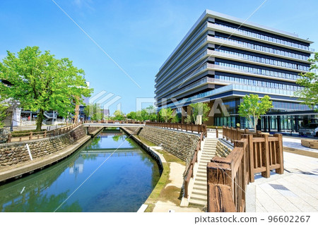 岐阜縣大垣市水門川和大垣市政府 96602267