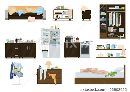 Messy Room Compositions Set 96602633