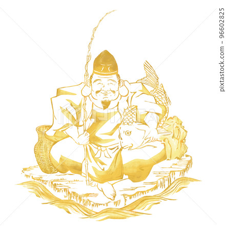 Mr. Ebisu Ebisu Ebisu illustration material 96602825