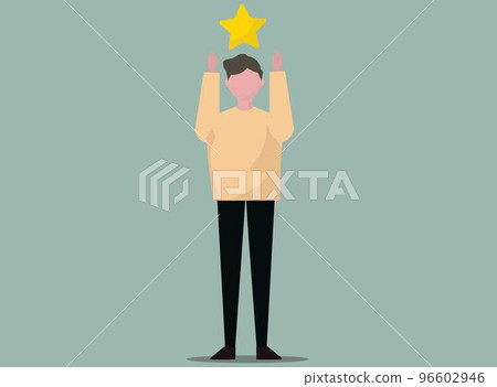 名聲在外的男人。升星、檢閱、勝利、勝利、升星 96602946