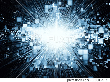 外太空閃亮星星背景 96603454