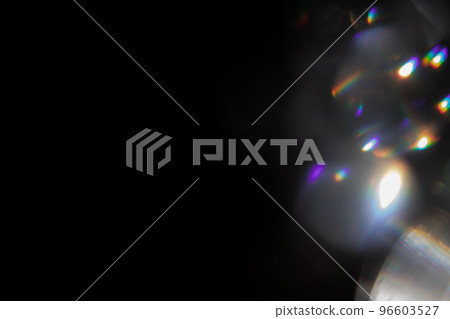 colorful rainbow crystal light leaks on black background colorful rainbow crystal light leaks on black background 96603527