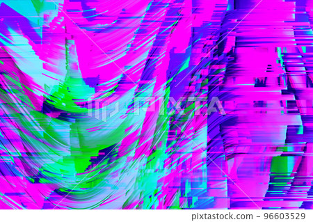 Motion Glitch Multicolored Distorted textured psychedelic zebra background 96603529