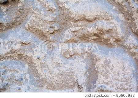 close up of old grunge painted wall wsith waves on it. close up of old grunge painted wall wsith waves on it. 96603988