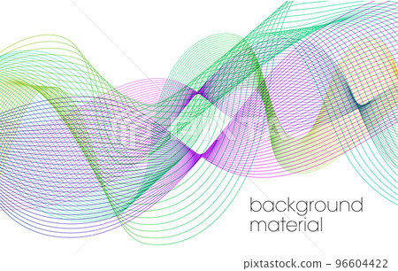 Curve blend image with colorful gradation lines Curve blend image with colorful gradation lines 96604422