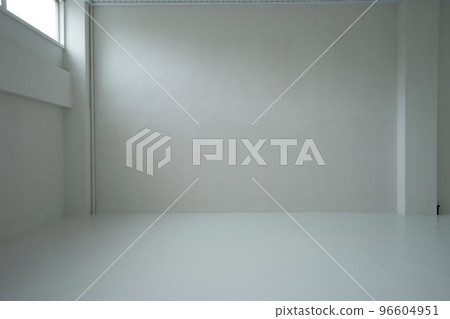 White room, inorganic room, window of inorganic room, empty room White room, inorganic room, window of inorganic room, empty room 96604951