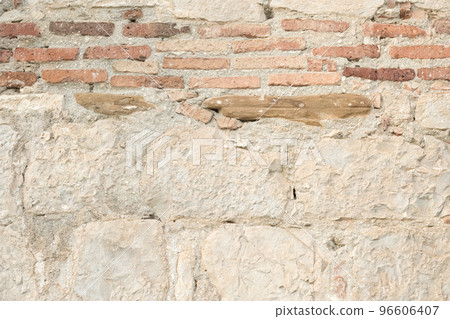 Light Old Brickwork Texture. Ancient Brick Wall. Light Old Brickwork Texture. Ancient Brick Wall. 96606407