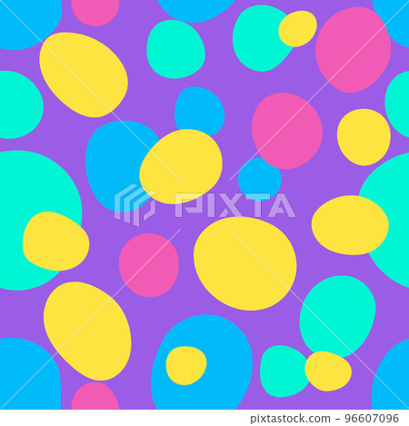 Colorful Seamless Ellipses Vector Pattern Colorful Seamless Ellipses Vector Pattern 96607096