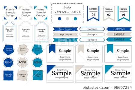 Simple Styling Frame Easy-to-use, simple and stylish frame set... - Stock Illustration ...