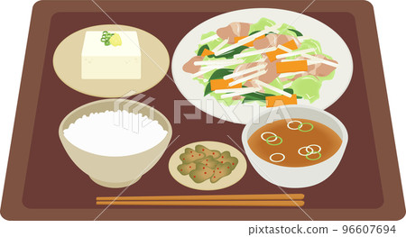 炒肉類蔬菜套餐 96607694