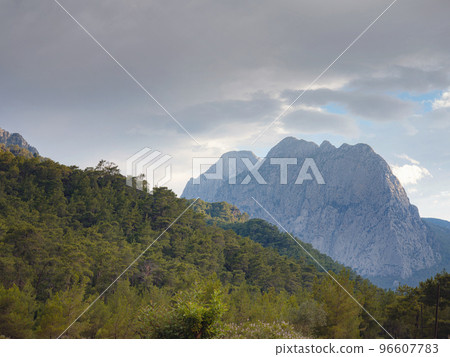 forest mountains in summer evening in Antalya Turkey 96607783