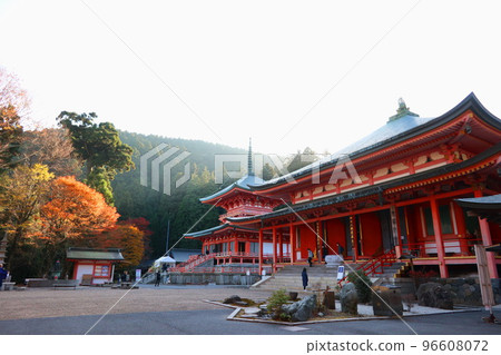 Mt. Hiei in autumn, Amida-do Hall and Hokke Soji-in East Pagoda Mt. Hiei in autumn, Amida-do Hall and Hokke Soji-in East Pagoda 96608072