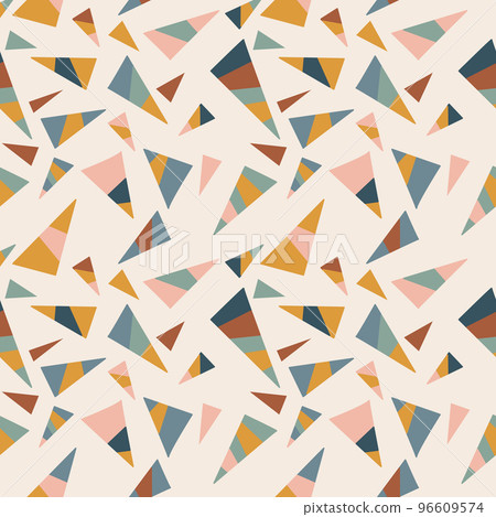 Abstract triangle pattern art background 96609574