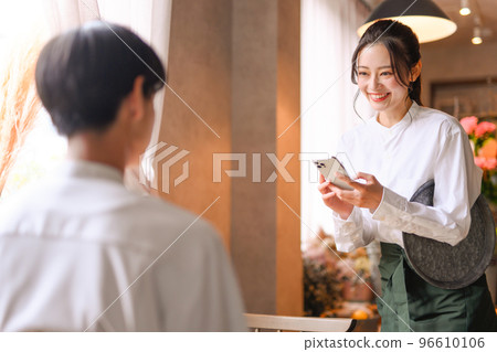 waitress, smartphone, sumaho 96610106