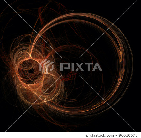 illustration of orange space planet star system, color graphics, background illustration of orange space planet star system, color graphics, background 96610573