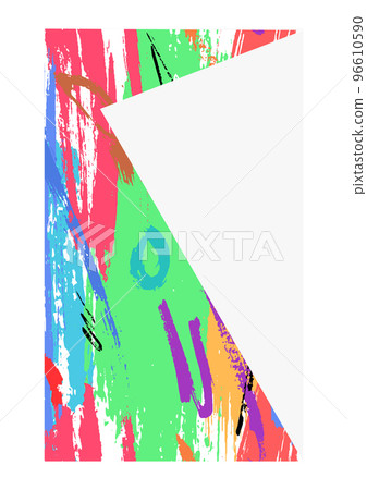 Bright watercolor abstract pattern background with line gradient texture for minimal dynamic cover design vector illustartion placard poster template isolated 96610590