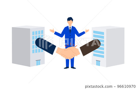 Business matching illustration image, vector 96610970
