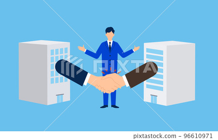Business matching illustration image, vector 96610971