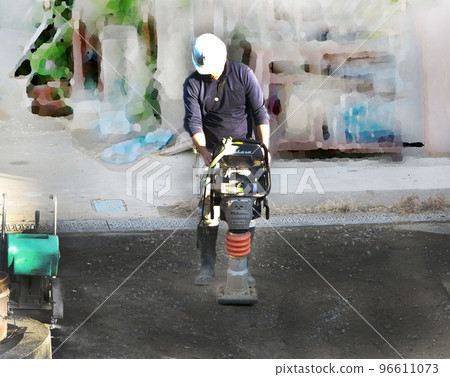 Hardening machine Rammer Compaction machine Plate compactor 96611073