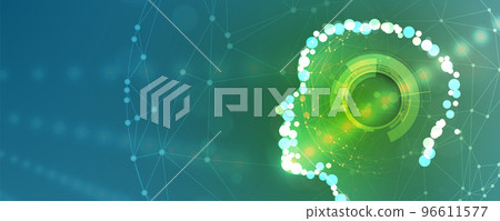 Technology data background, idea of global business solution 96611577