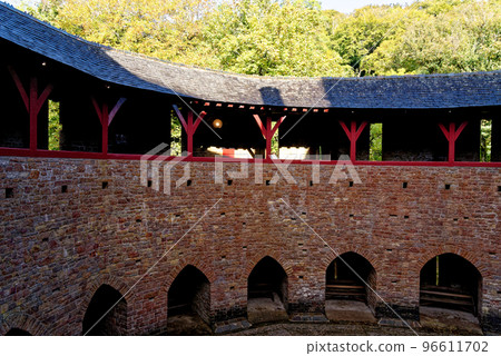 Castell Coch or the Red Castle courtyard Castell Coch or the Red Castle courtyard 96611702