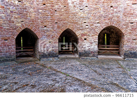 Castell Coch or the Red Castle courtyard Castell Coch or the Red Castle courtyard 96611715