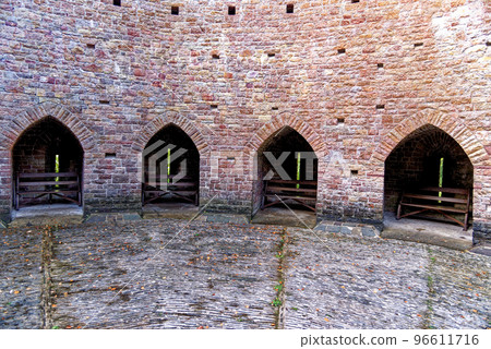Castell Coch or the Red Castle courtyard Castell Coch or the Red Castle courtyard 96611716
