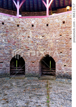 Castell Coch or the Red Castle courtyard Castell Coch or the Red Castle courtyard 96611717