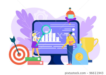 Business strategy concept, vector illustration.... - Stock Illustration ...