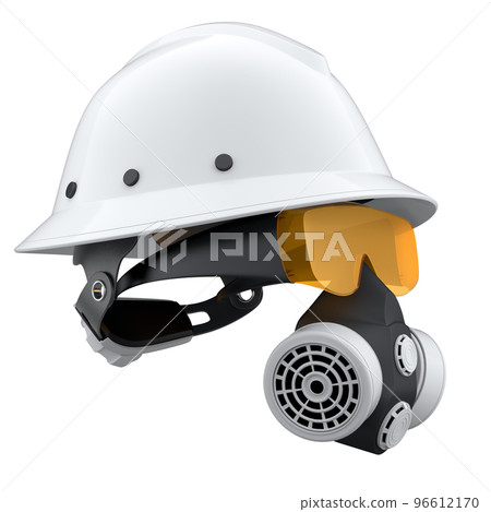 Set of construction wear for repair and installation on white background 96612170