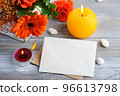 Mock-up card with Craft envelope 96613798