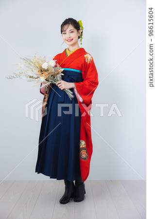 Hakama graduation ceremony Furisode 96615604