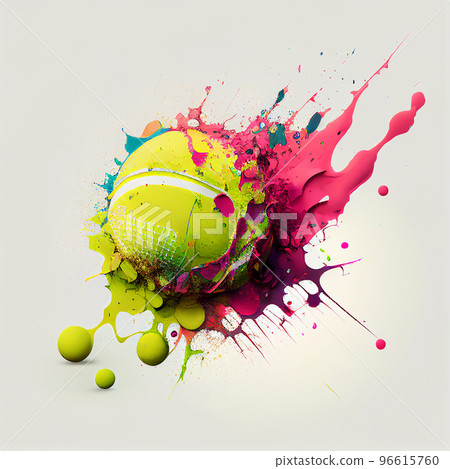 Tennis. Colorful abstract tennis background. Sports poster illustration Tennis. Colorful abstract tennis background. Sports poster illustration 96615760