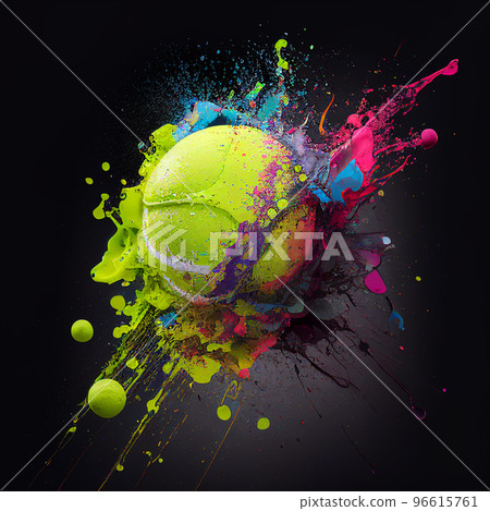 Tennis. Colorful abstract tennis background. Sports poster illustration Tennis. Colorful abstract tennis background. Sports poster illustration 96615761