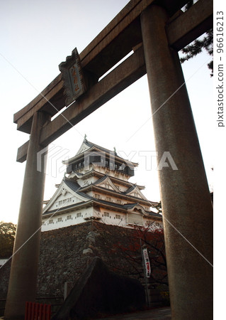 Torii of Yasaka Shrine and Kokura Castle Torii of Yasaka Shrine and Kokura Castle 96616213