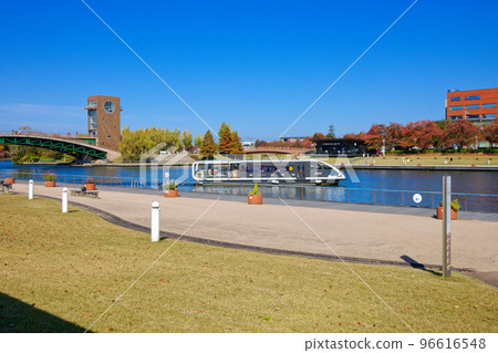 Astronomical Bridge and Pleasure Boat Fugan Canal Kansui Park 96616548