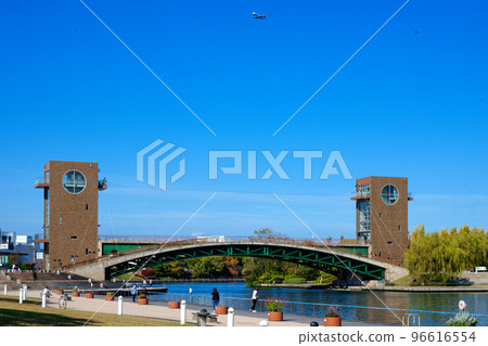 Astronomical Bridge and Pleasure Boat Fugan Canal Kansui Park 96616554