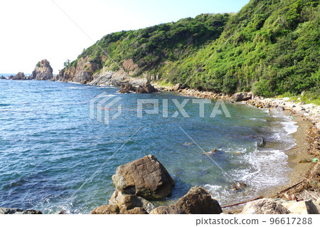 Scenery of Ikuyu Beach in Hamada City Scenery of Ikuyu Beach in Hamada City 96617288