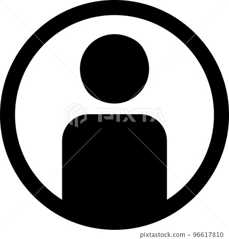 Simple illustration of avatar icon 96617810